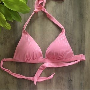Victoria’s Secret pink polka dot bikini top